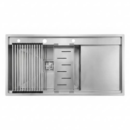 سينک ظرفشویی استیل لگن چپ آخنبرگ مدل HS-1041 PLUS