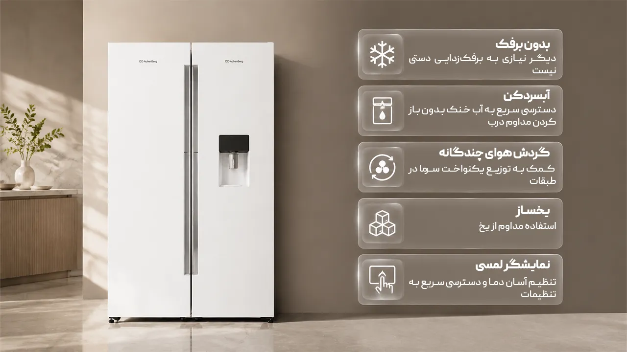 امکانات یخچال فریزر آخنبرگ