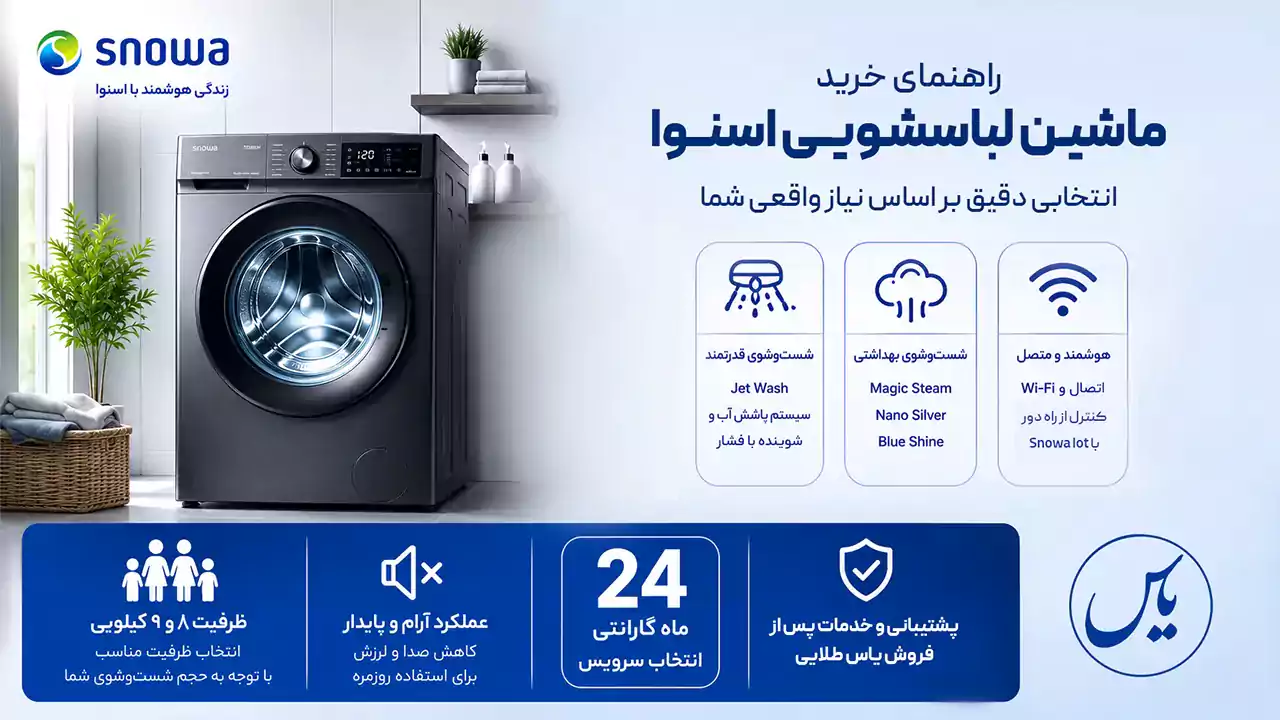شرایط خرید لباسشویی اسنوا